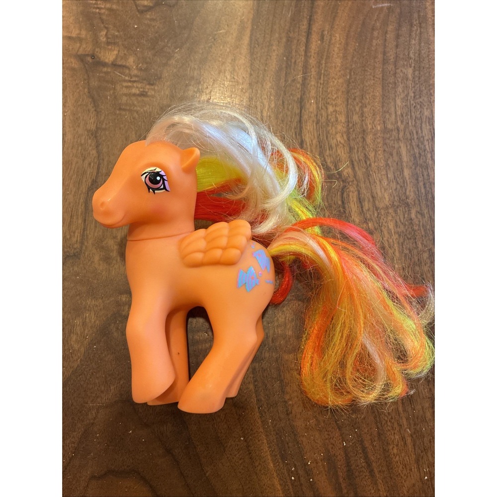 Vintage My Little Pony G1 1987 SEA BREEZE Tropical Fish Neon Orange Pegasus